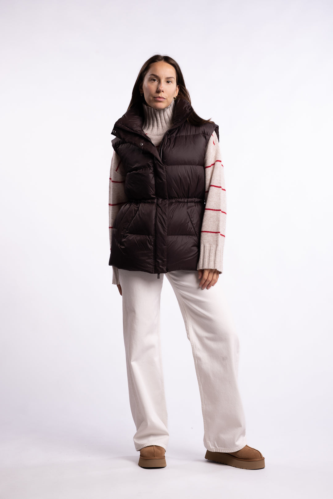Lenox Down Vest - Dark Brown