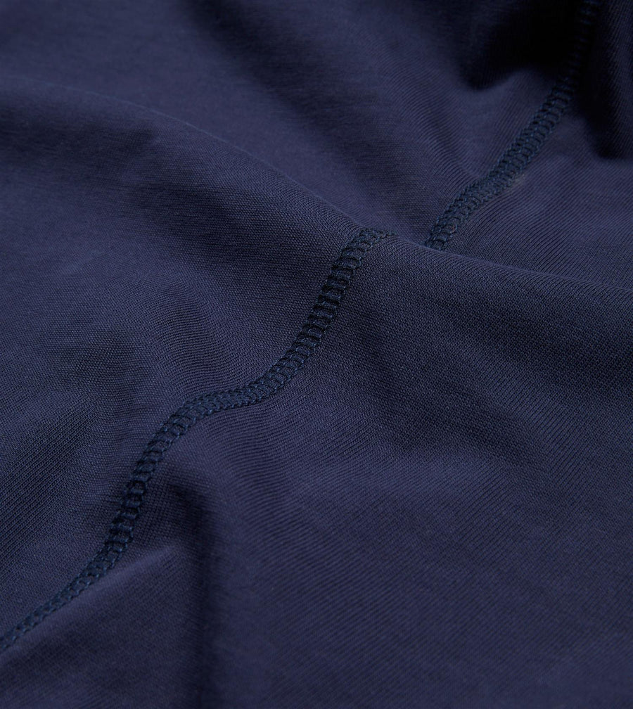 Cotton Crew Neck Hiking T-Shirt Navy