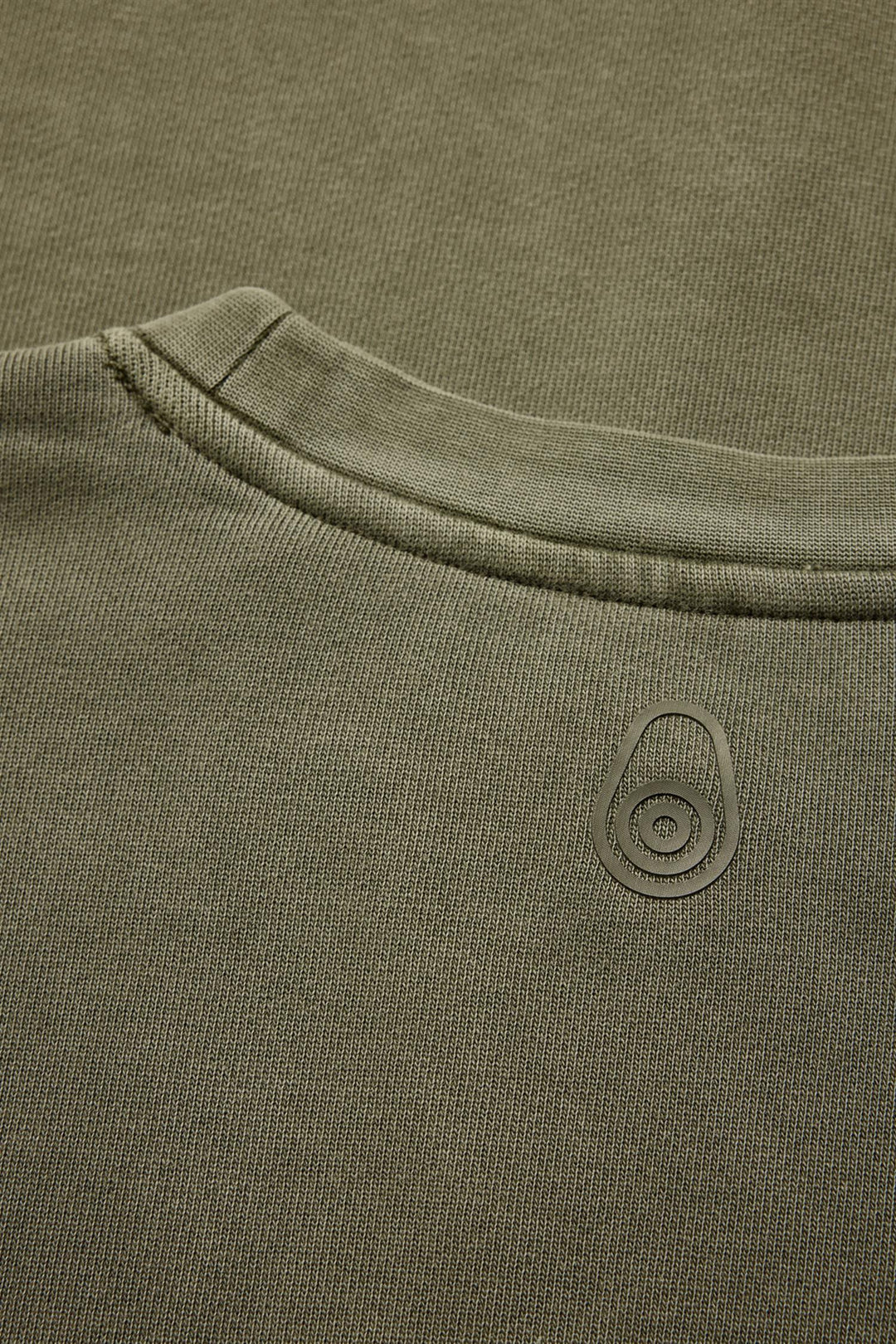 Wind Pigment Sweater Mud Green