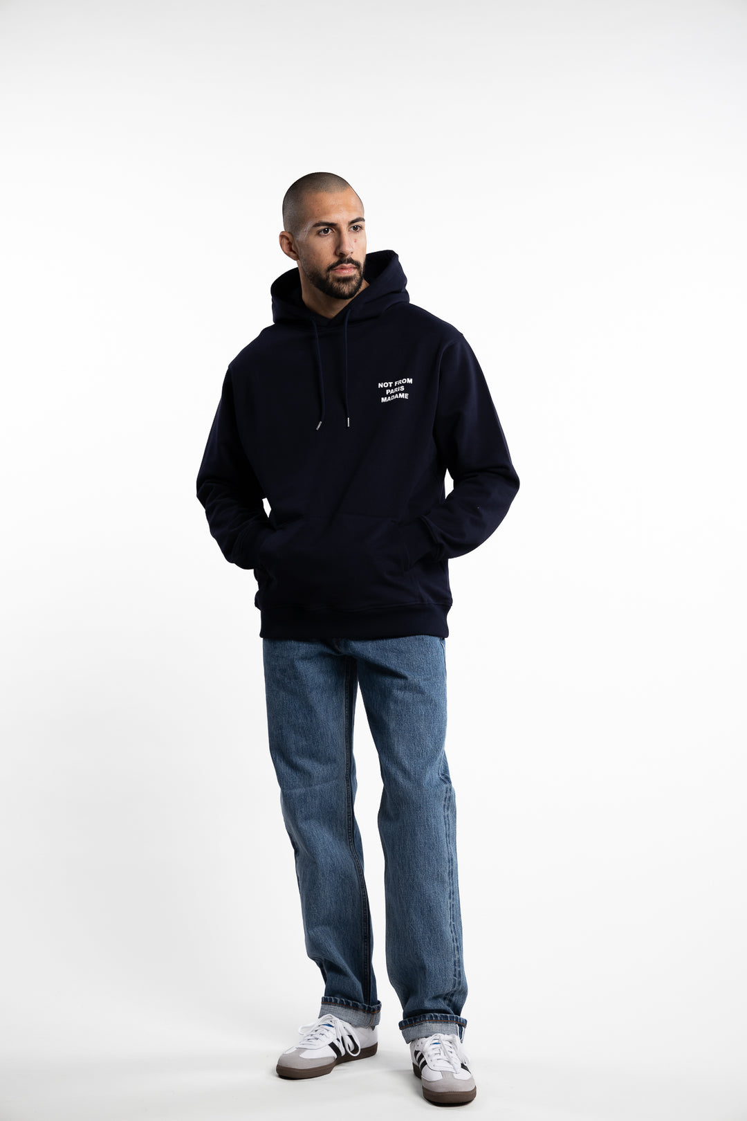 Le Hoodie Slogan Navy