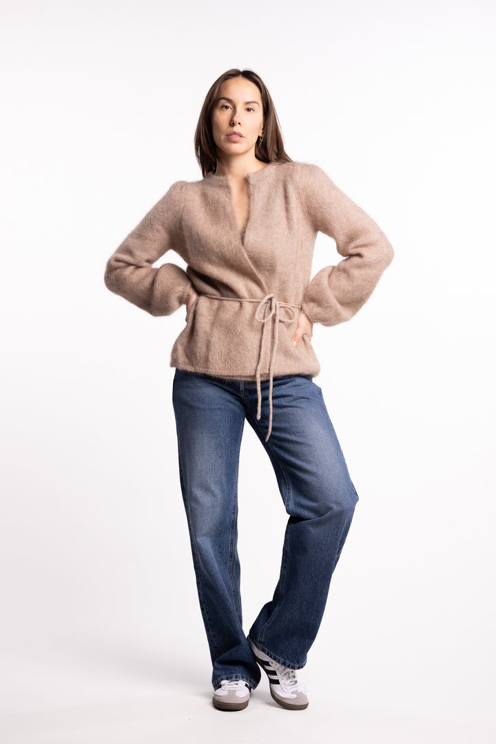 Fredrikke Chunky Cardigan- Hazel Beige