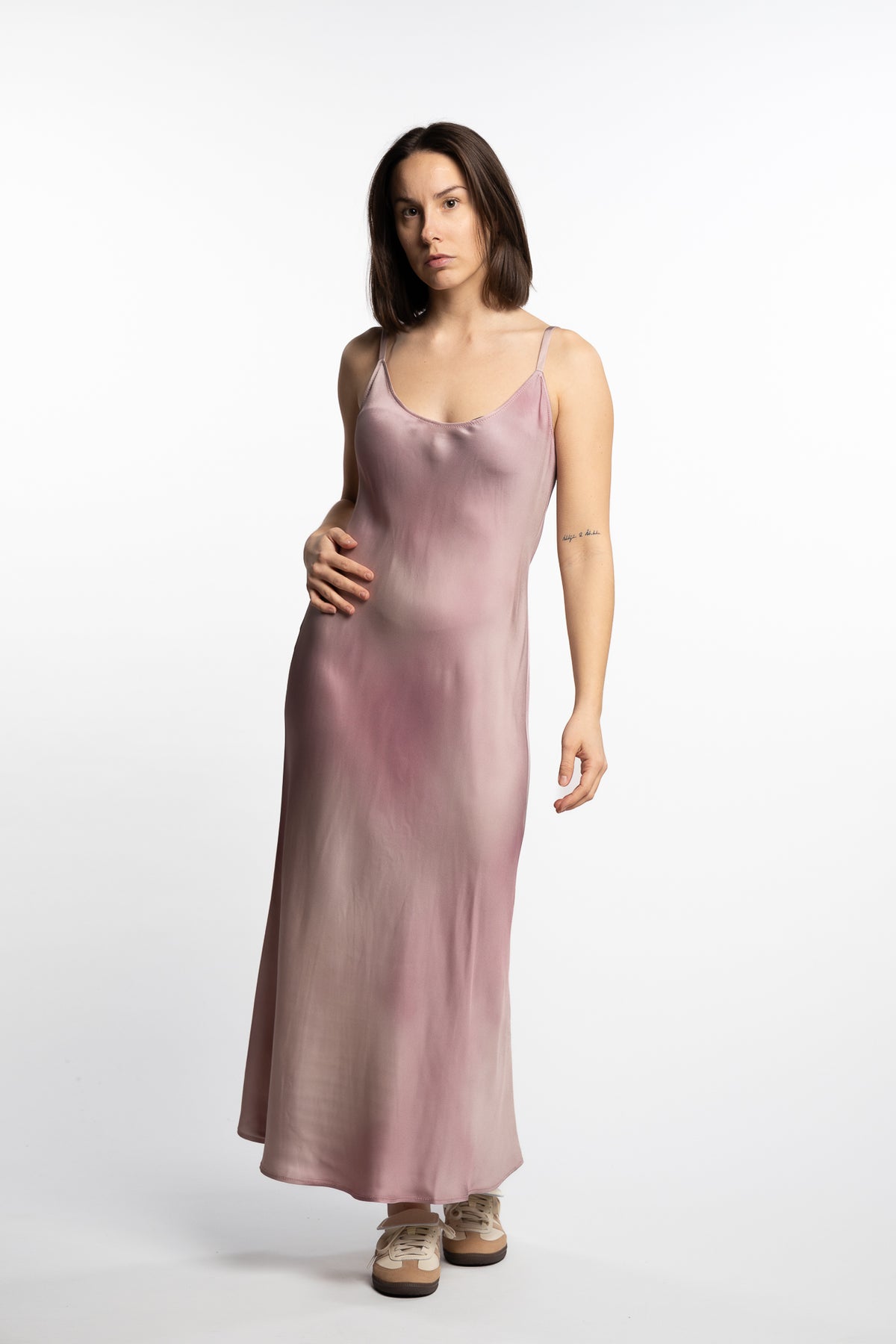 Strap Dress- Multi Pink