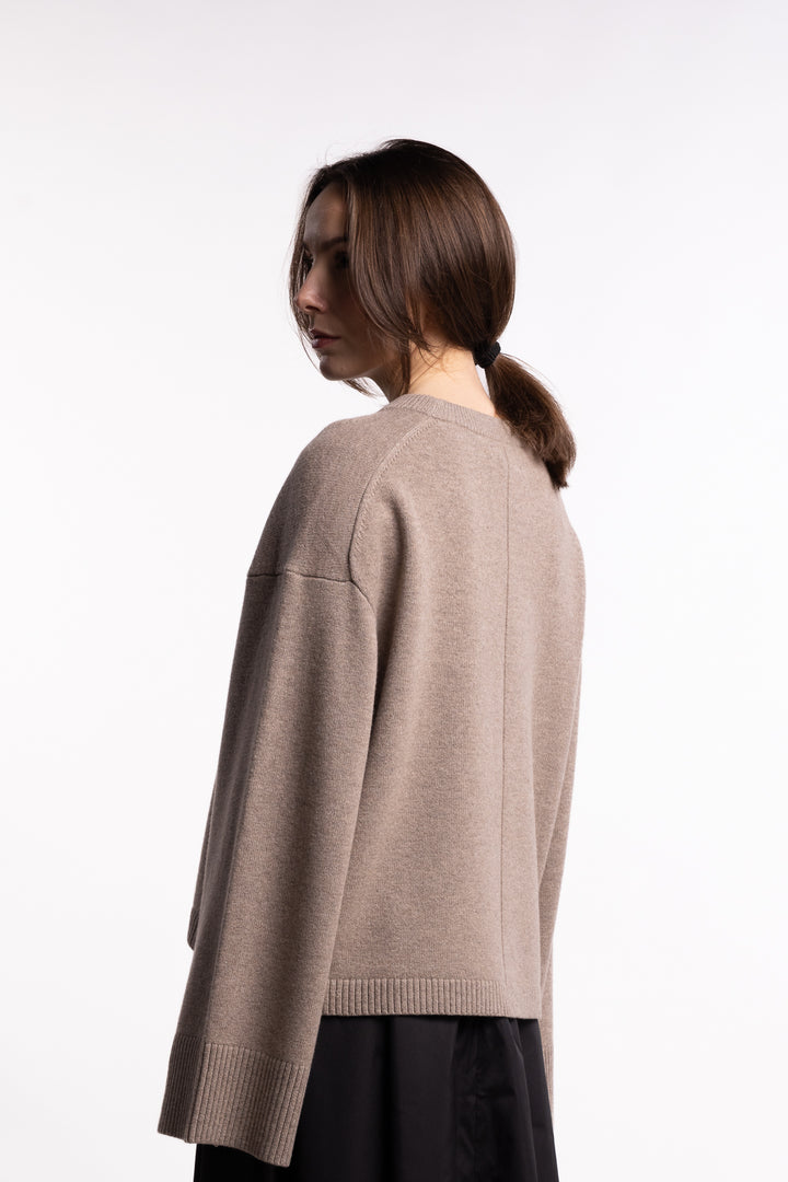 Crewneck Lounge Sweater - Wheat