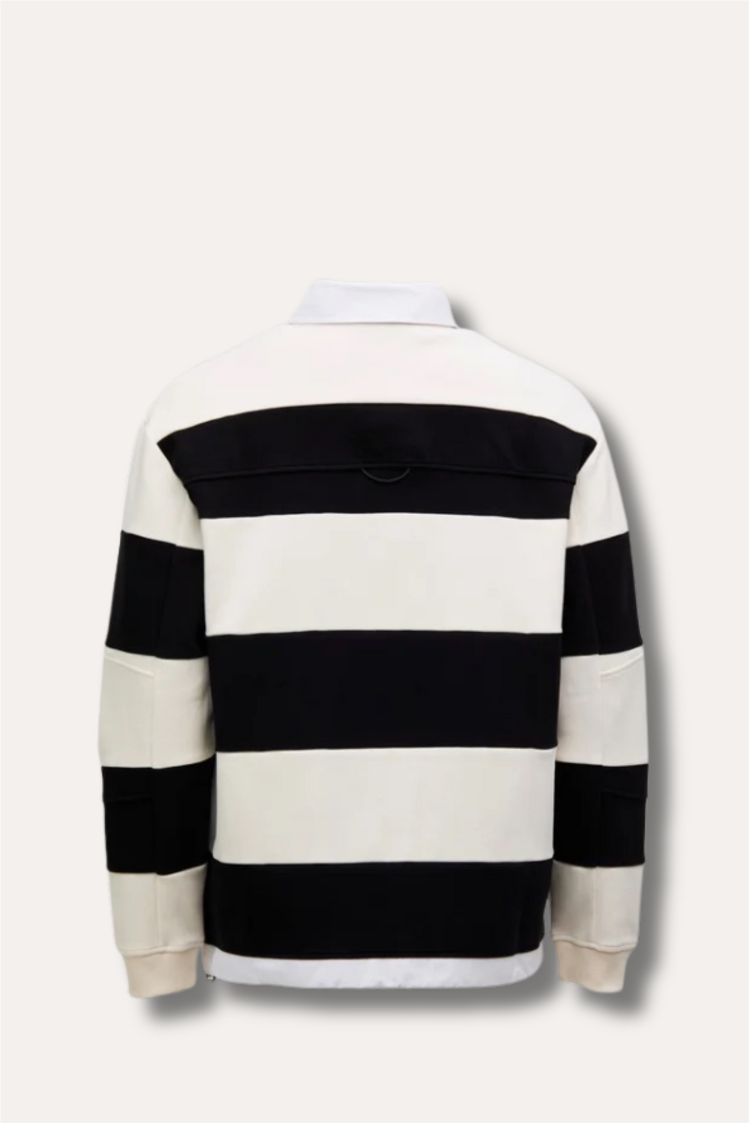 Hornsea Rugby Polo Off-White Stripes