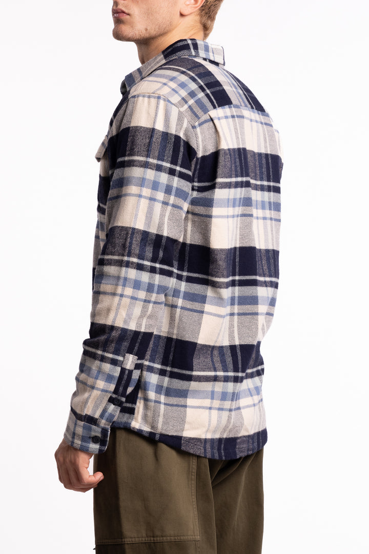 M Fjord Flannel Shirt Hibernate: Sunken Blue