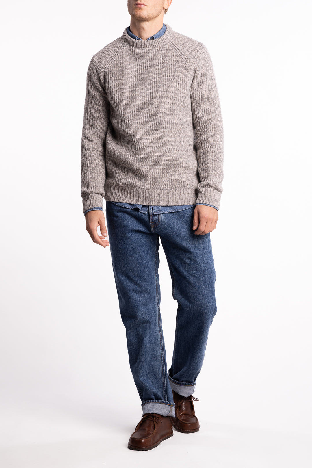 Horseford Crew Neck Stone