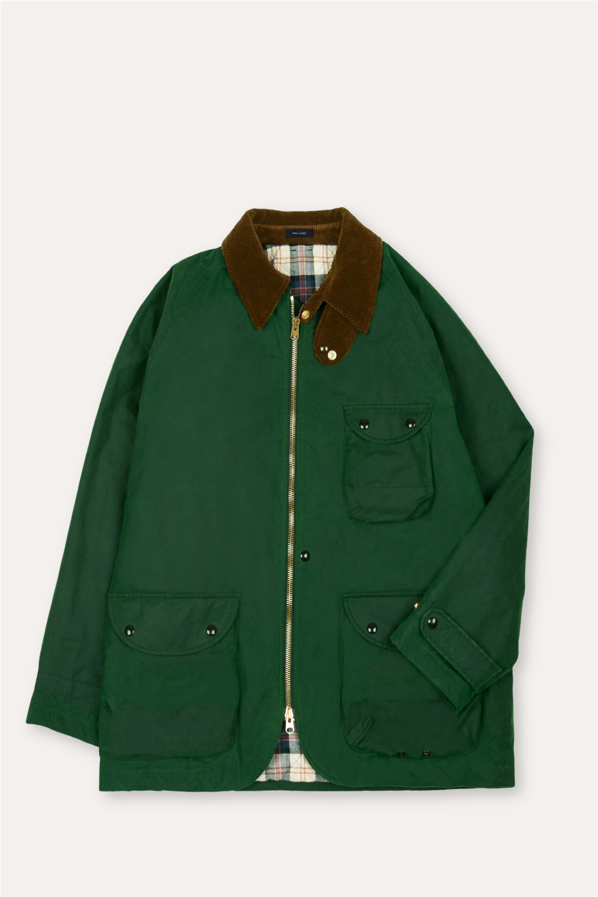 Waxed Coverall Emerald Green