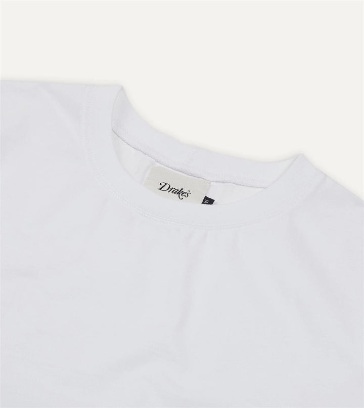 Cotton Crew Neck Hiking T-Shirt White
