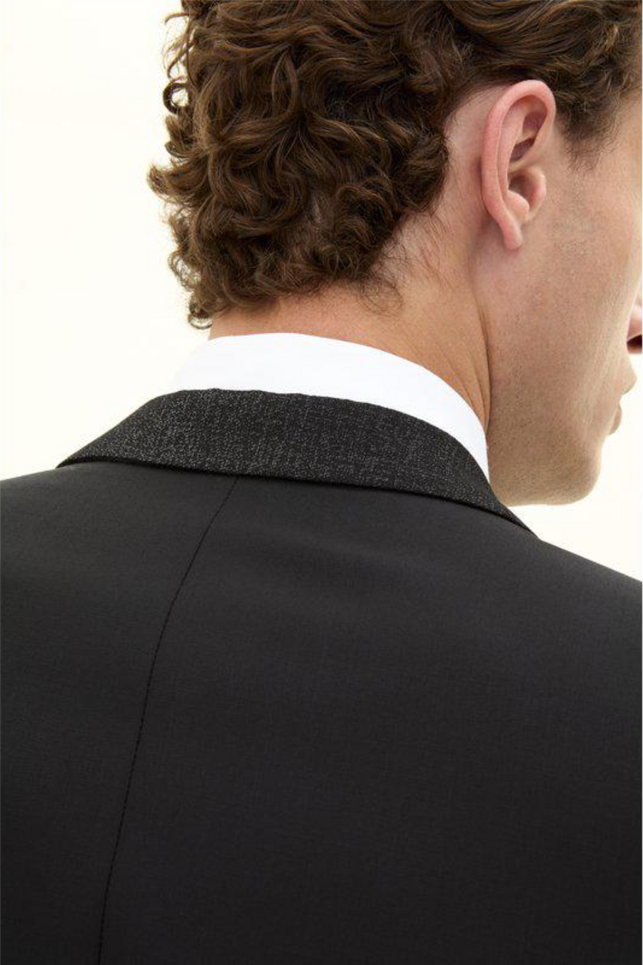 Figaro Regular Fit Tuxedo Blazer Black