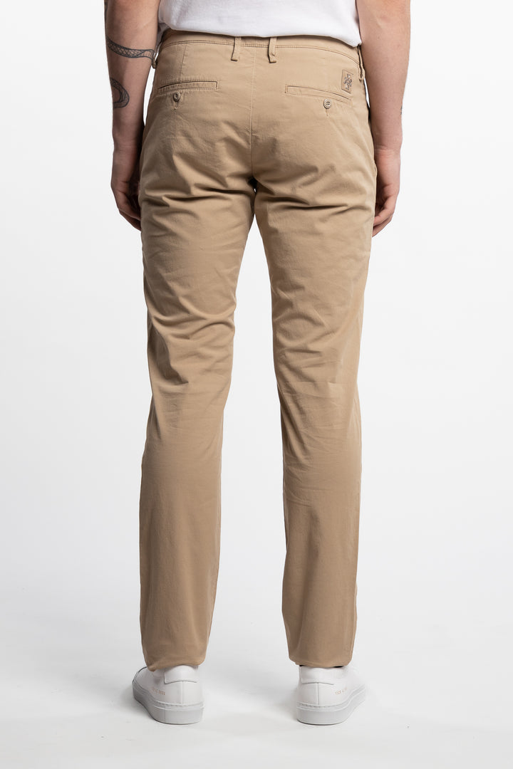 Bobby Slim Fit Stretch Chinos Dark Beige