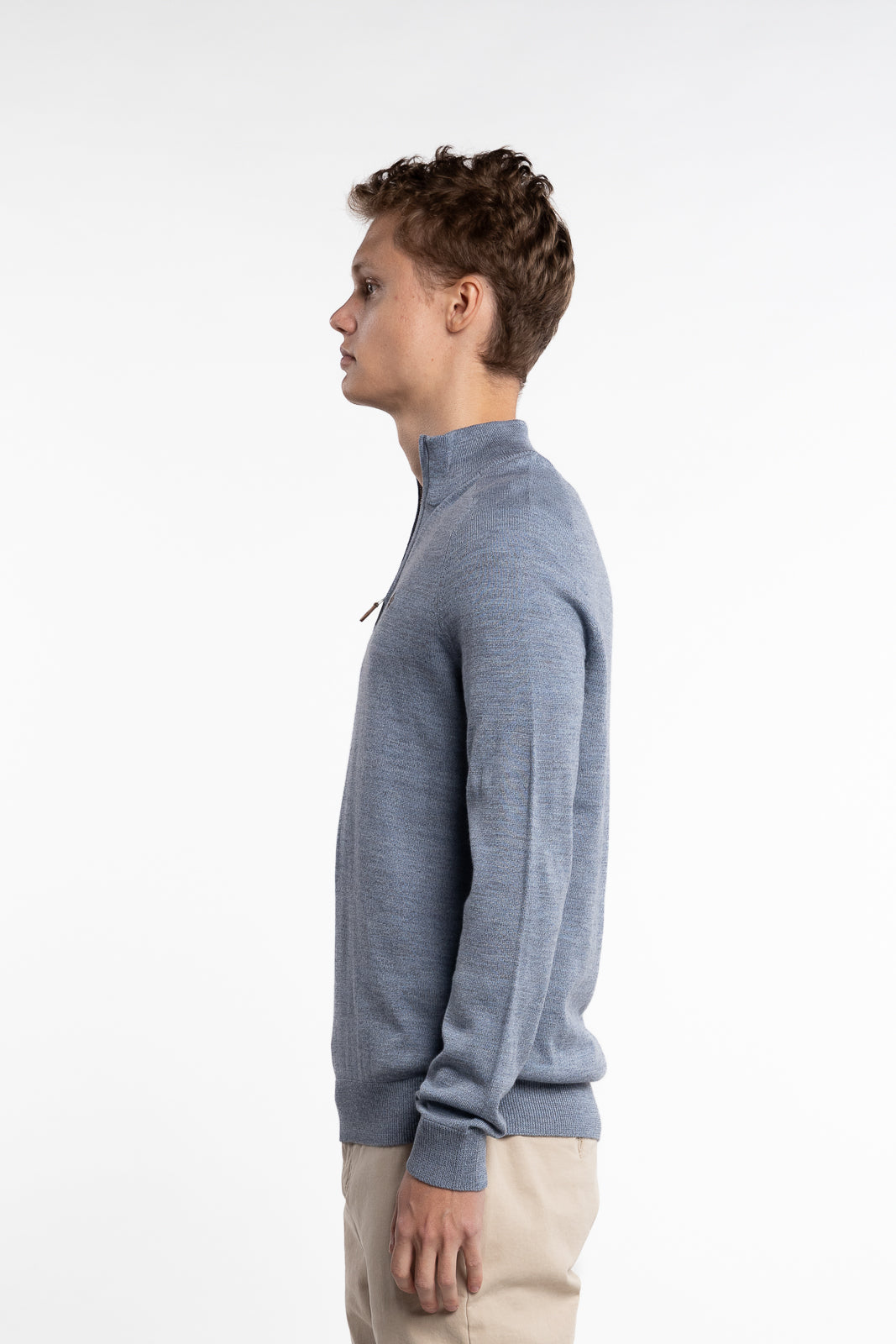 Merino John Zip Blue