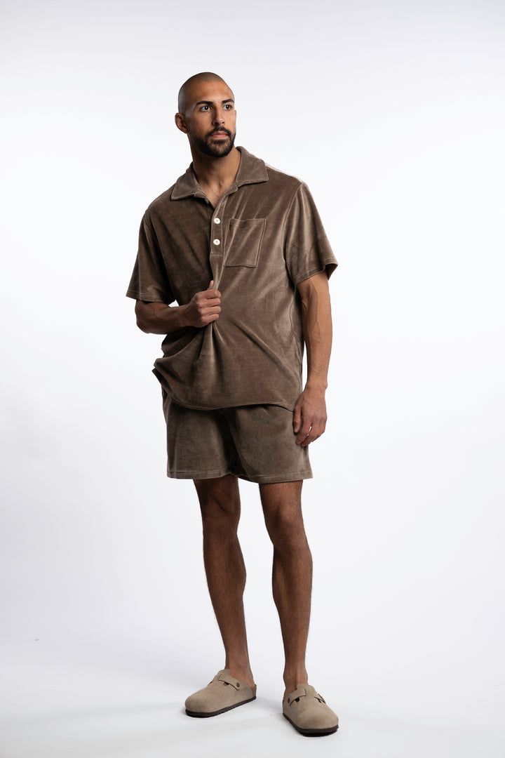 Girona Velour Shirt Morel