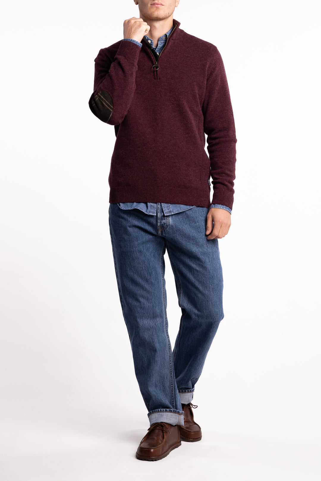 Holden Half Zip Jumper Ruby Marl