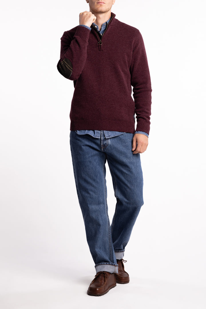 Holden Half Zip Jumper Ruby Marl
