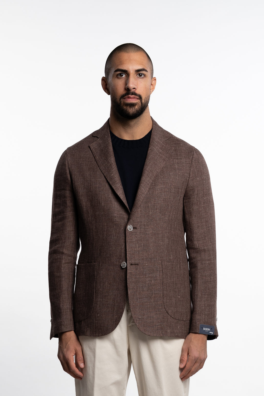 Wool/Linen Easywear Blazer Brown