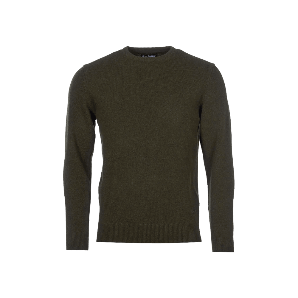 Barbour Essential Patch Crew Neck Sweater Seaweed