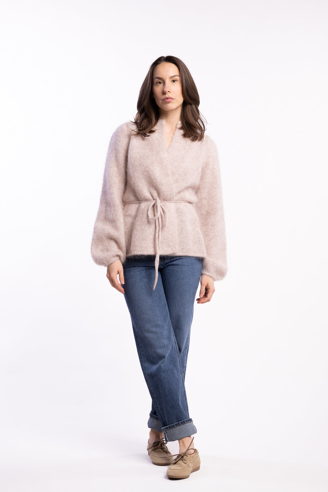 Fredrikke Chunky Cardigan- Hazel beige