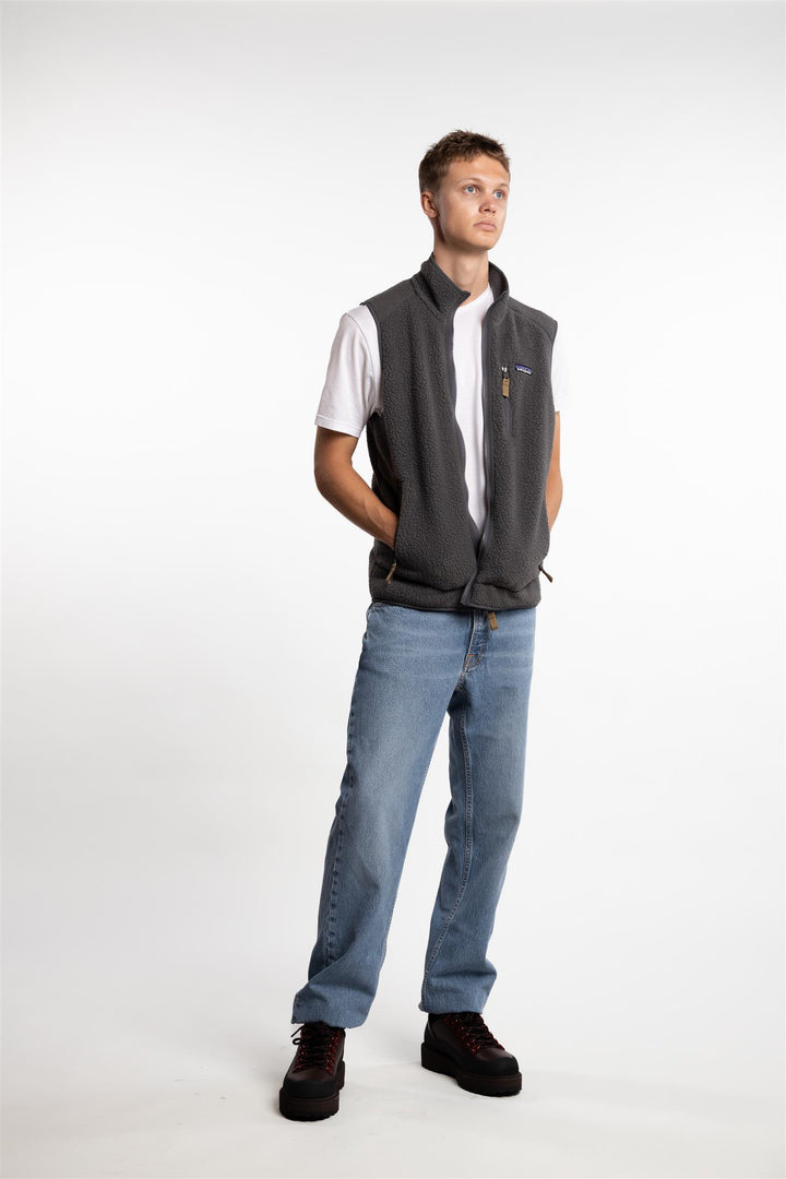 M Retro Pile Vest Forge Grey