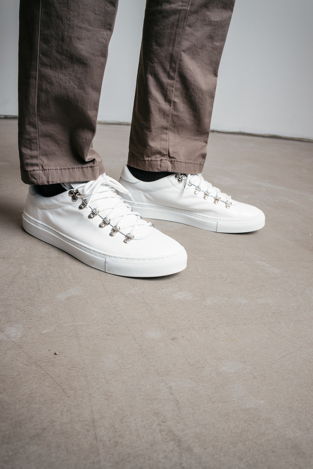 M Marostica Low White Nappa