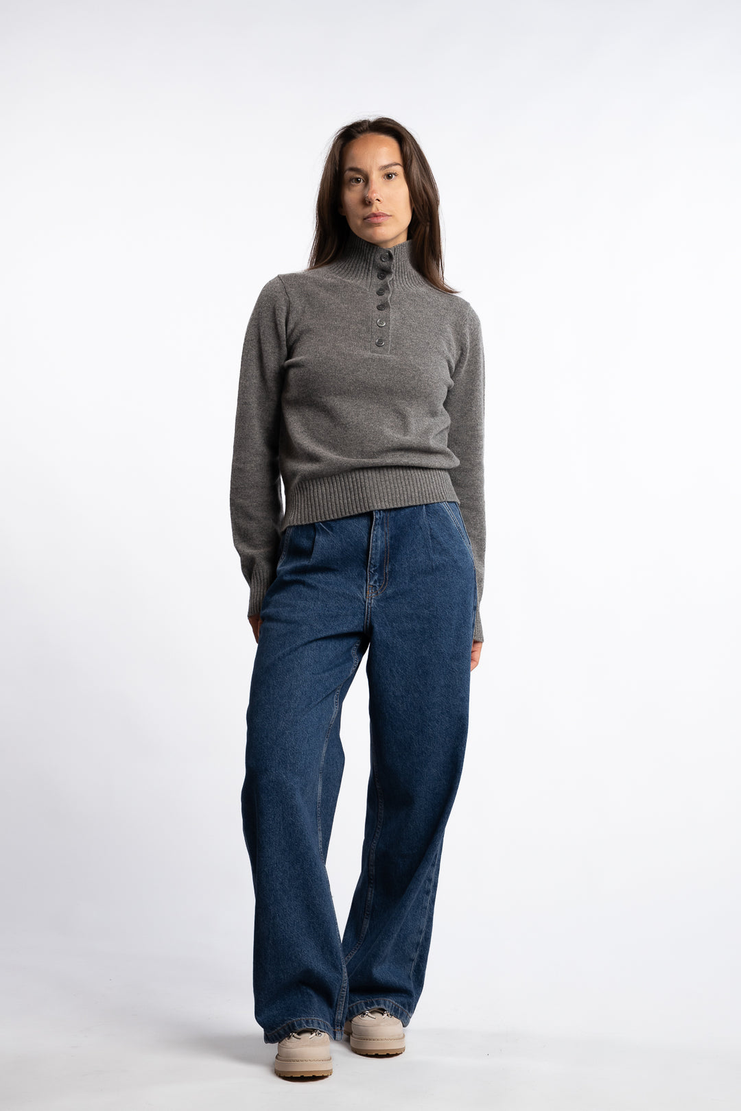 Saelif Turtleneck 15010 - Dark Grey Mel.