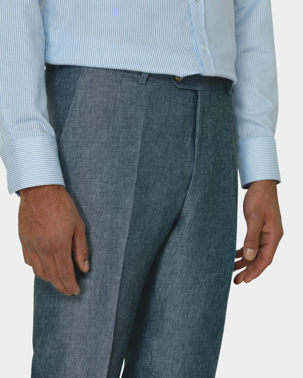 Dandy Linen Trousers Balsam Green