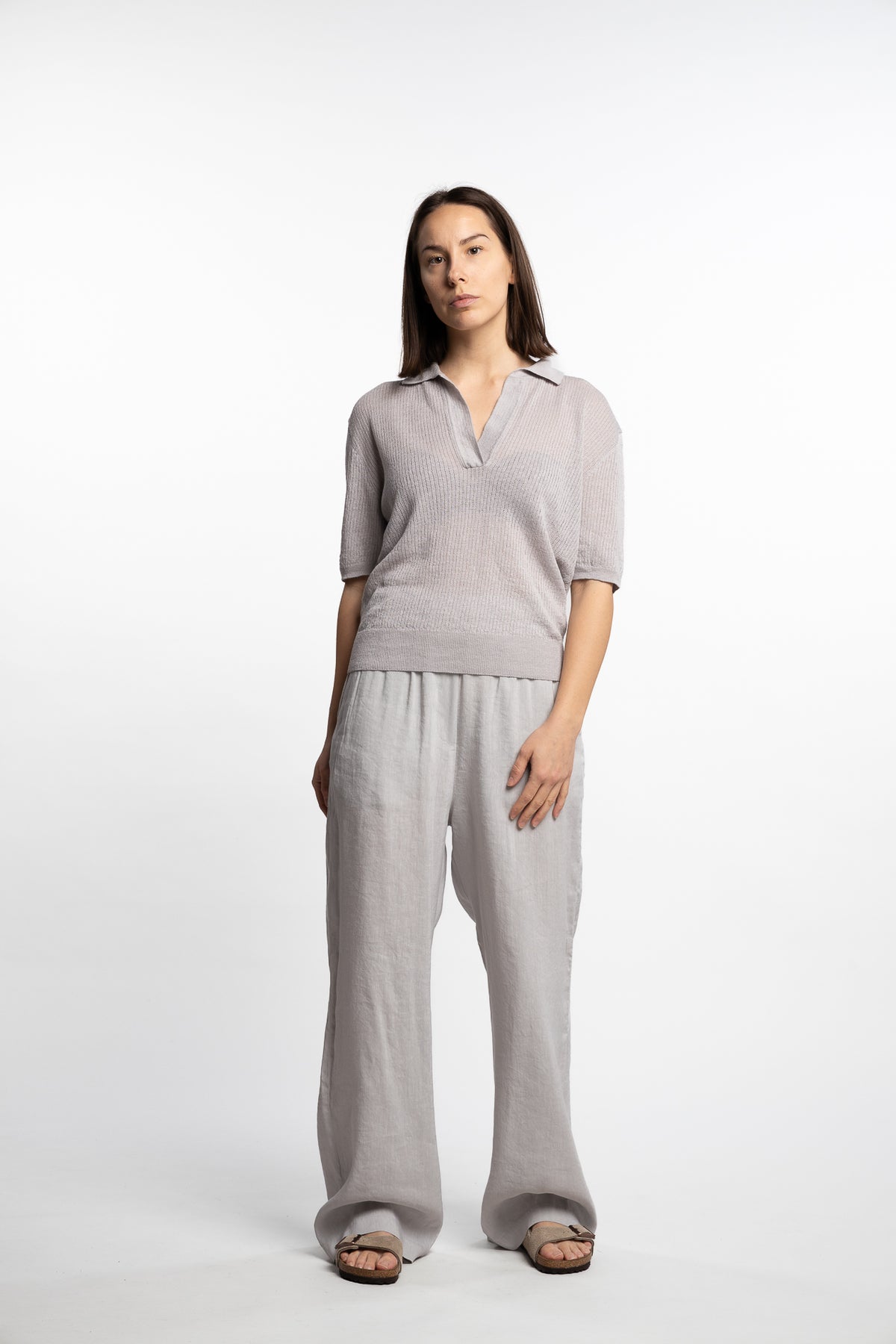 Trousers Mariano Leize- Argento