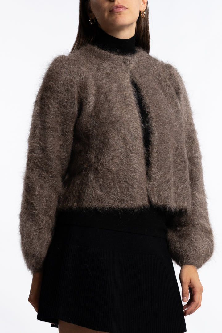 Amelia Chunky Cardigan- Brown