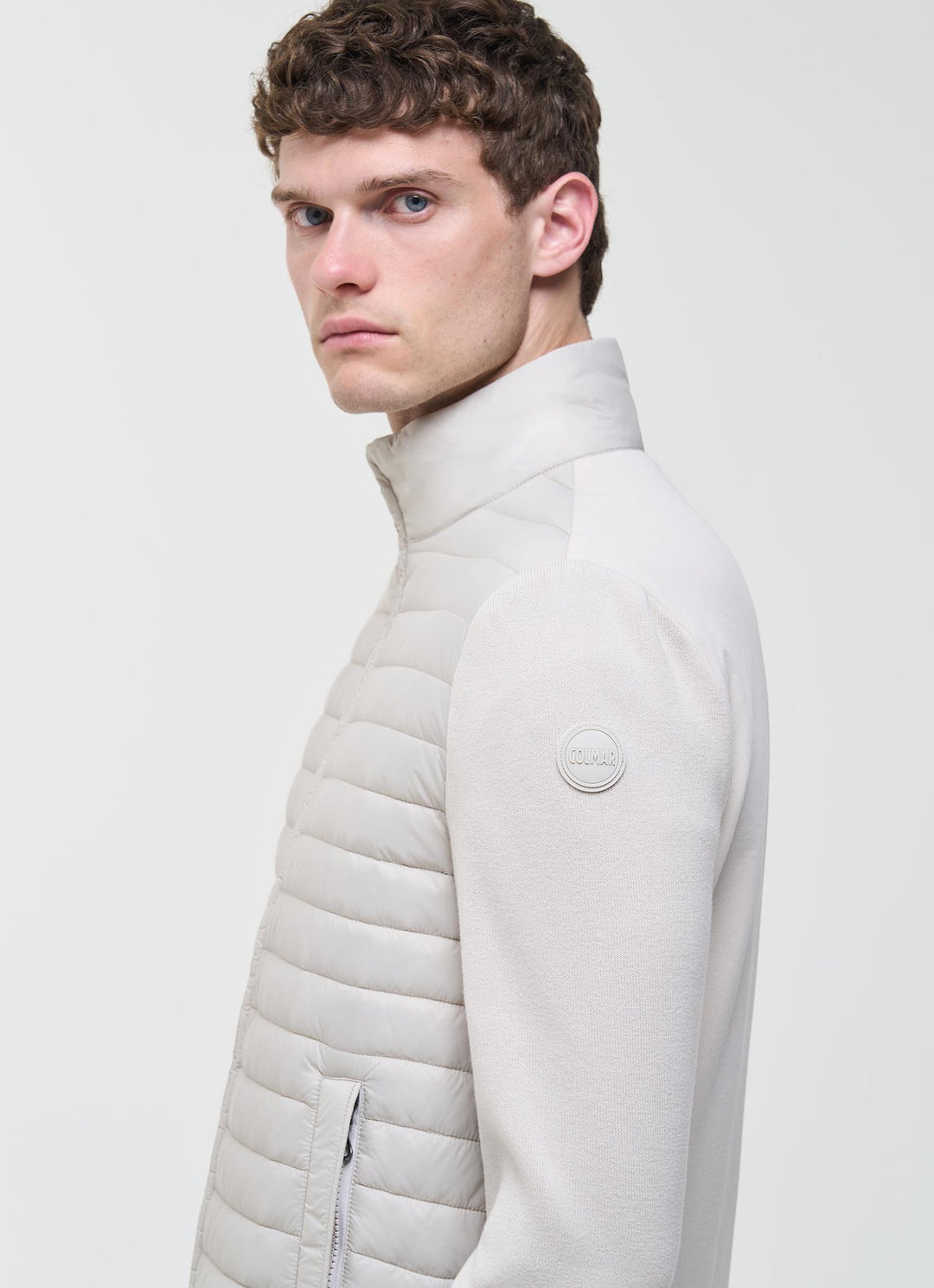 Hybrid Padded Jacket Hemp Beige