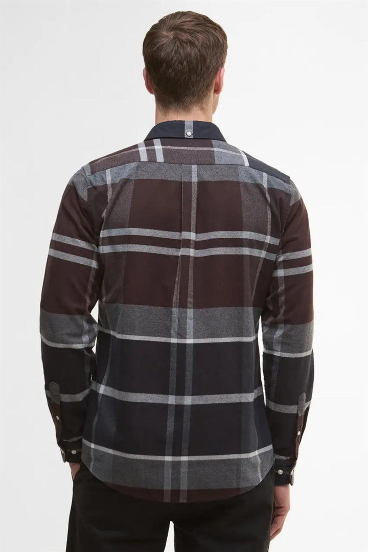 Iceloch Tailored Long-Sleeved Shirt Midnight Oak Tartan