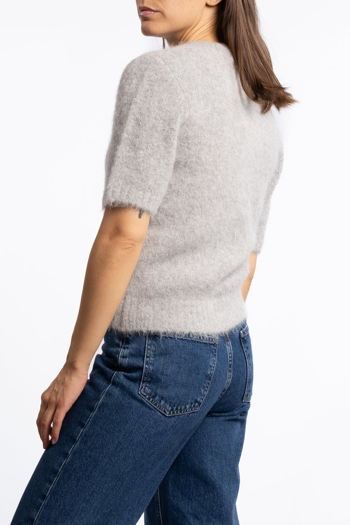 Sajeanne Top 15425 - Light Grey Mel.