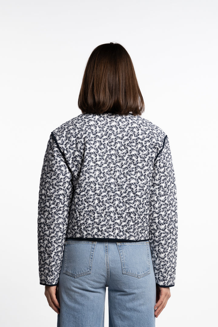 Elvera Jacket- Navy Rosehip Print