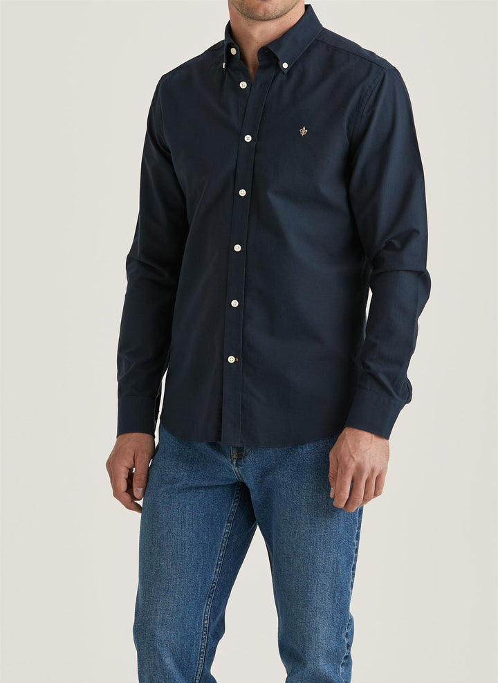 Oxford Slim Fit Button Down Shirt Navy