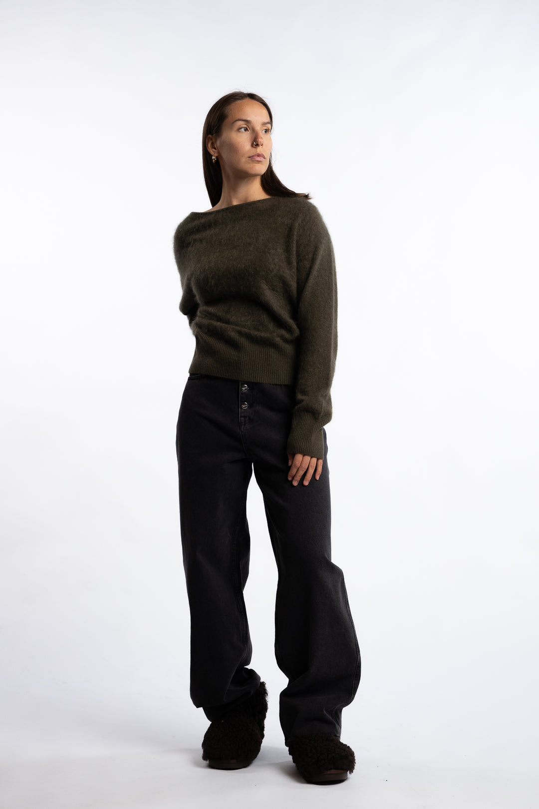 Cloud Knit- Dark Olive