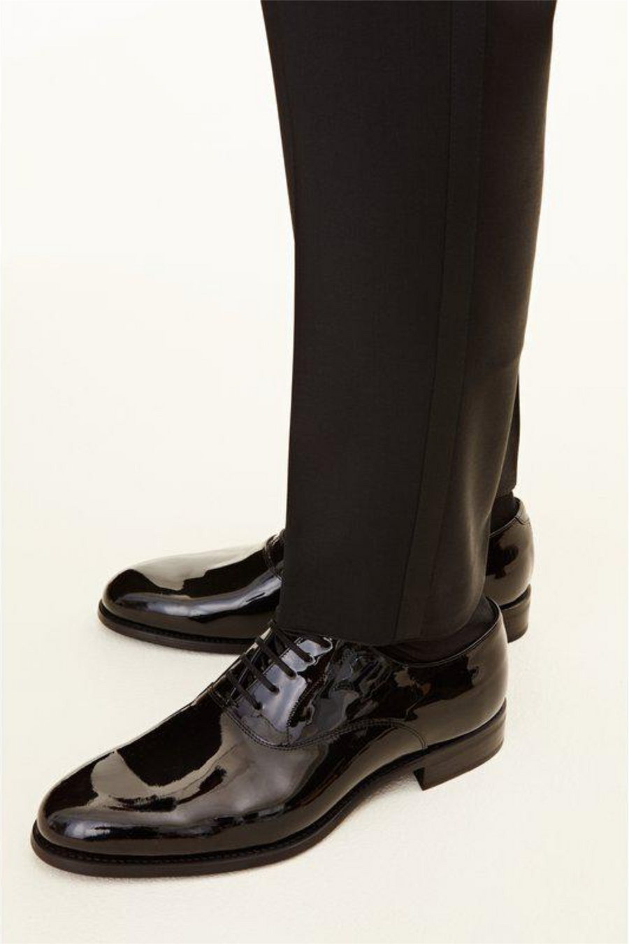 Denz Slim Fit Tuxedo Trousers Black