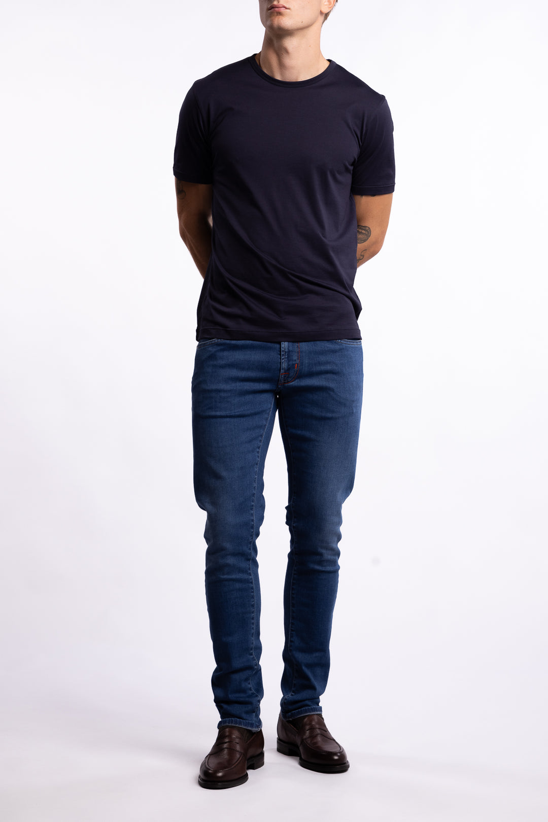 Leonardo Slim Fit Superstretch Jeans Chiaro Denim Blue