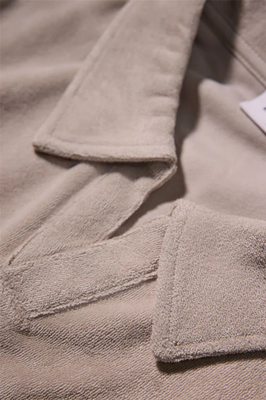 Towel V-Neck Polo S/S Fair Grey