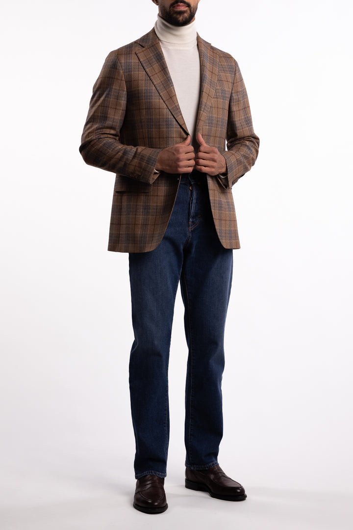 Fogerty Regular Fit Wool Blazer Regular Fit Beige Cork