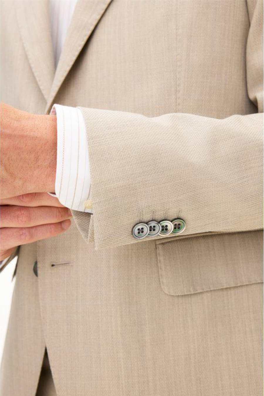 Fogerty Regular Fit Wool Blazer Box Beige