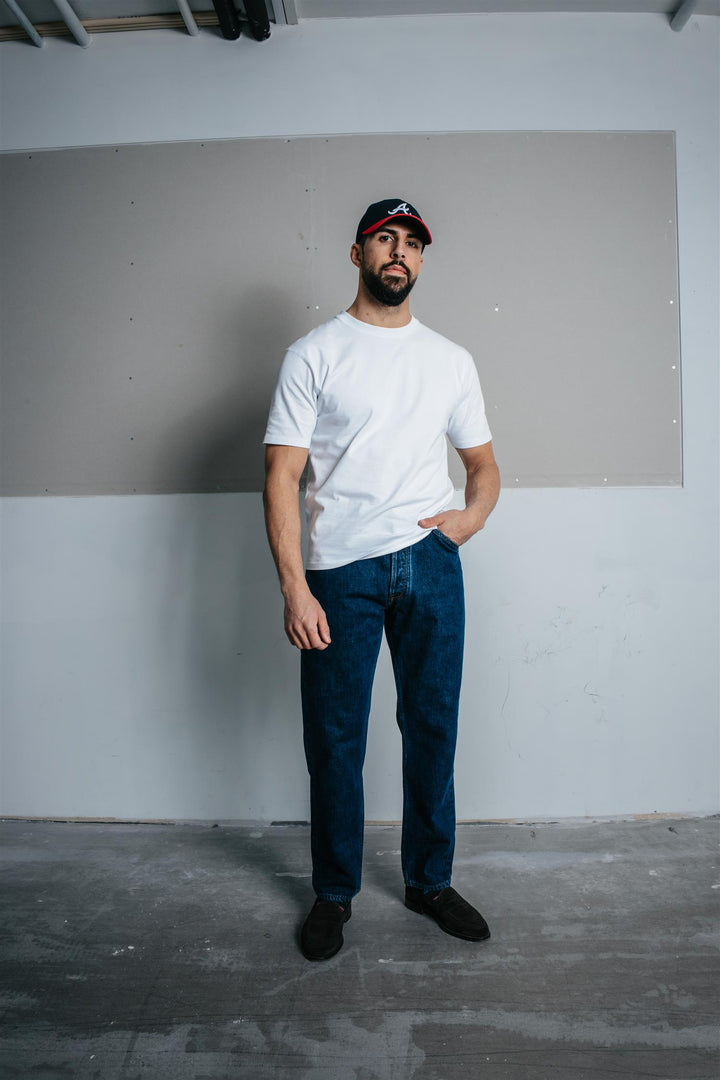 Cotton Crew Neck Hiking T-Shirt White