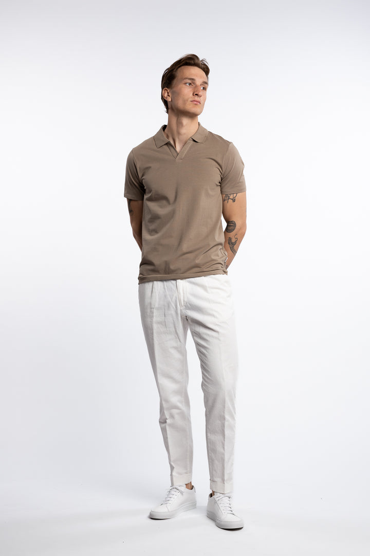 Stretch Polo Shirt Stone