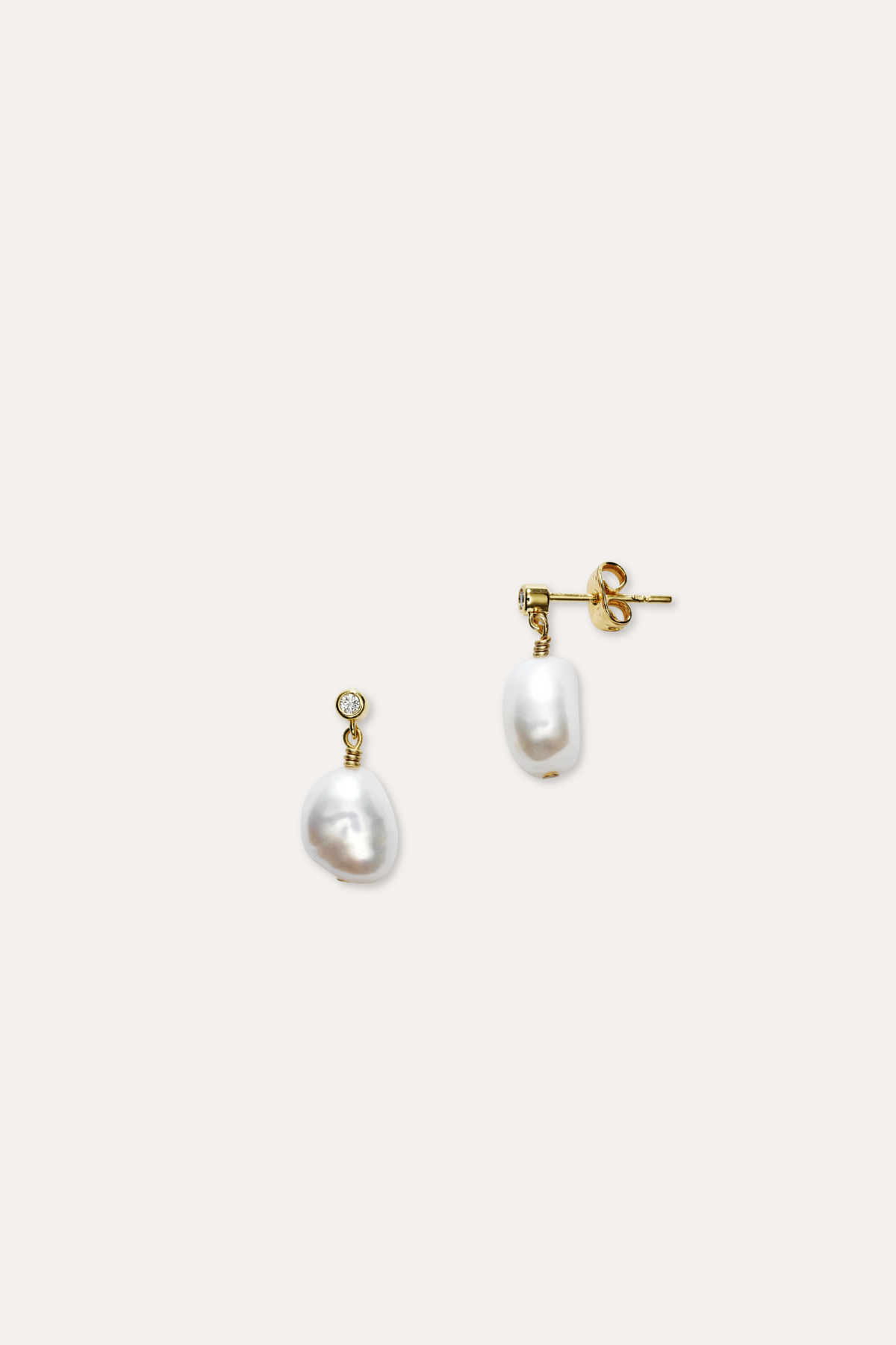 Pearly Earring - Gold