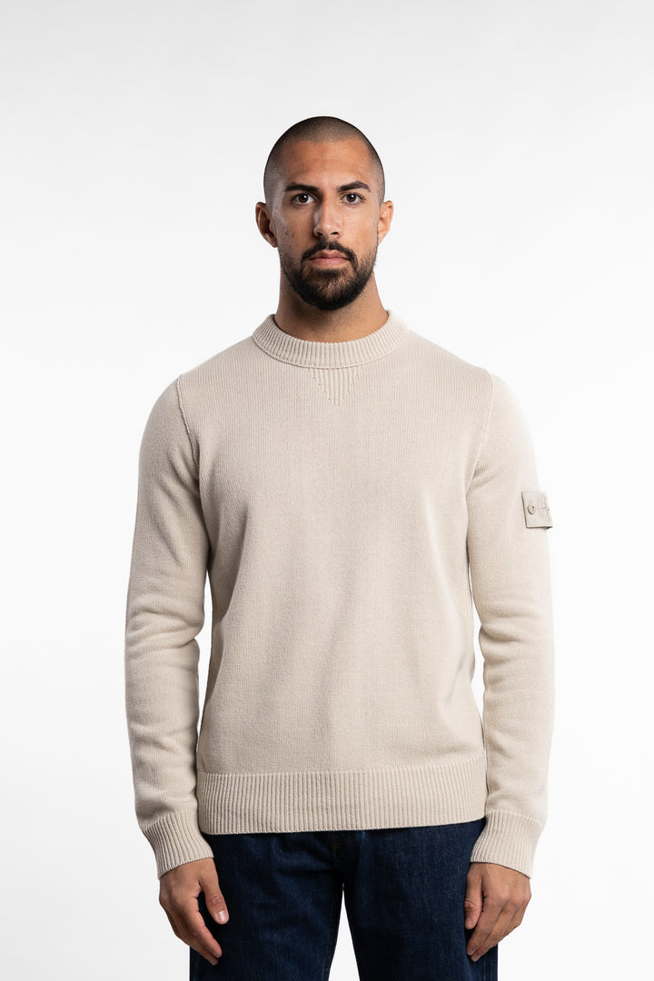 Ghost Knitted Wool Crew Beige