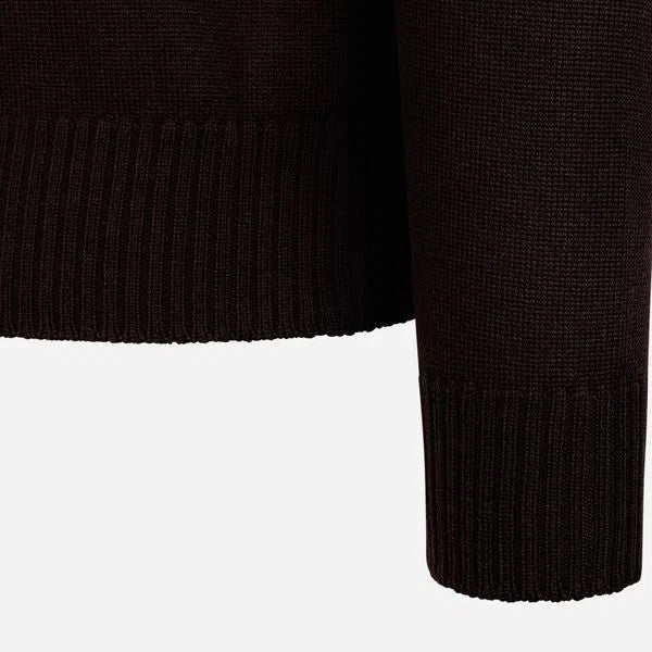 Virgin Wool Crewneck Brown