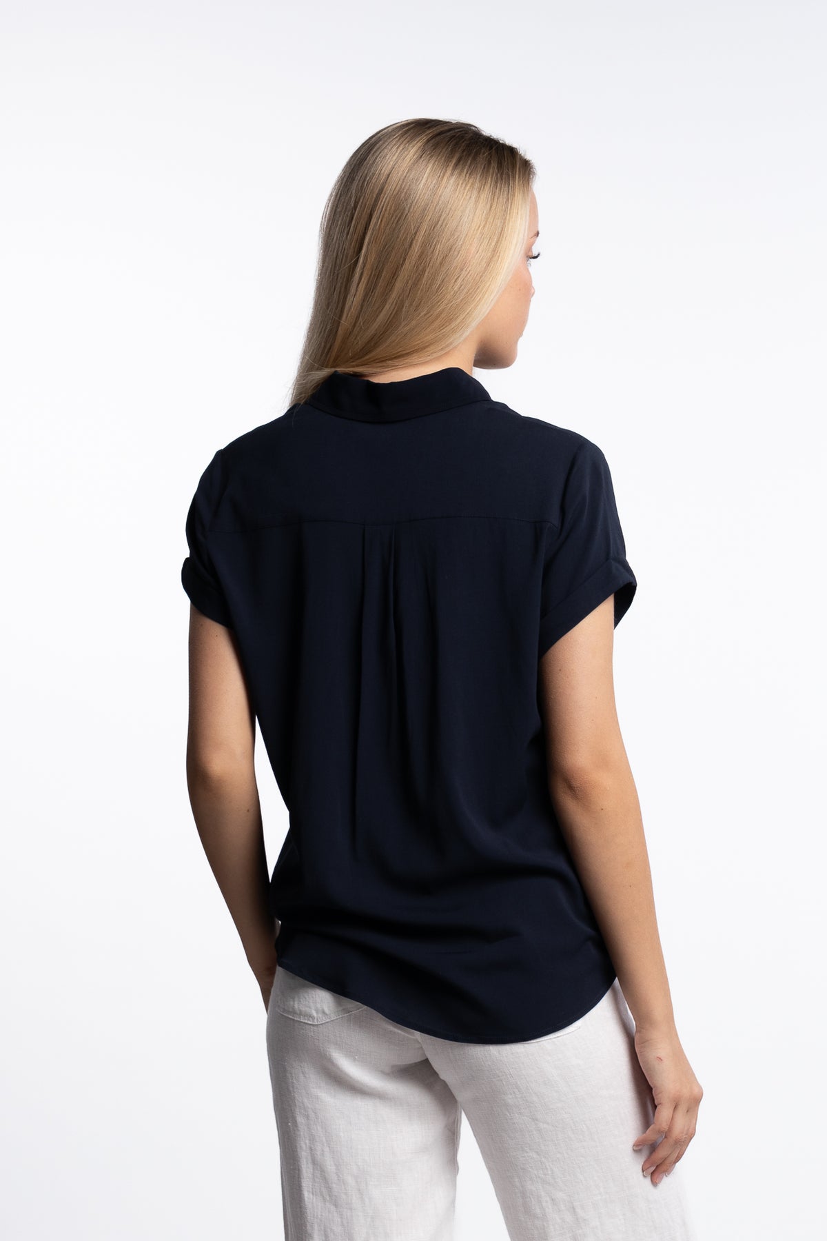 Majan ss shirt 9942- Dark Sapphire