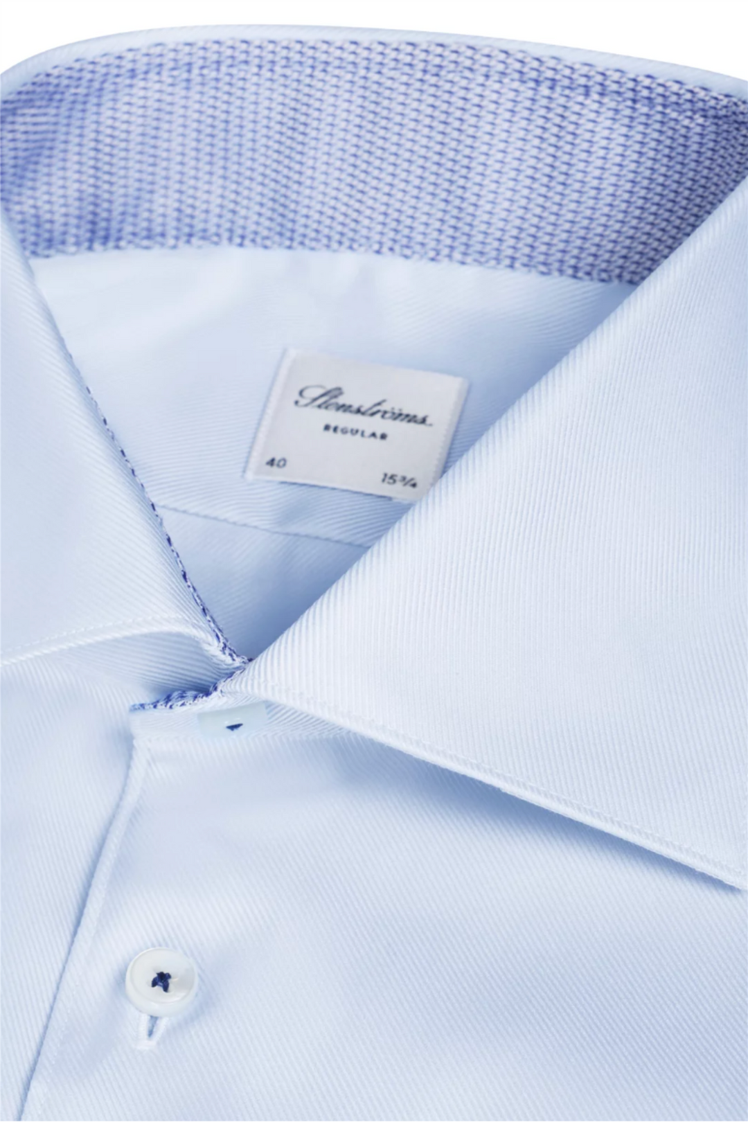 Regular Twill Shirt Light Blue Contrast