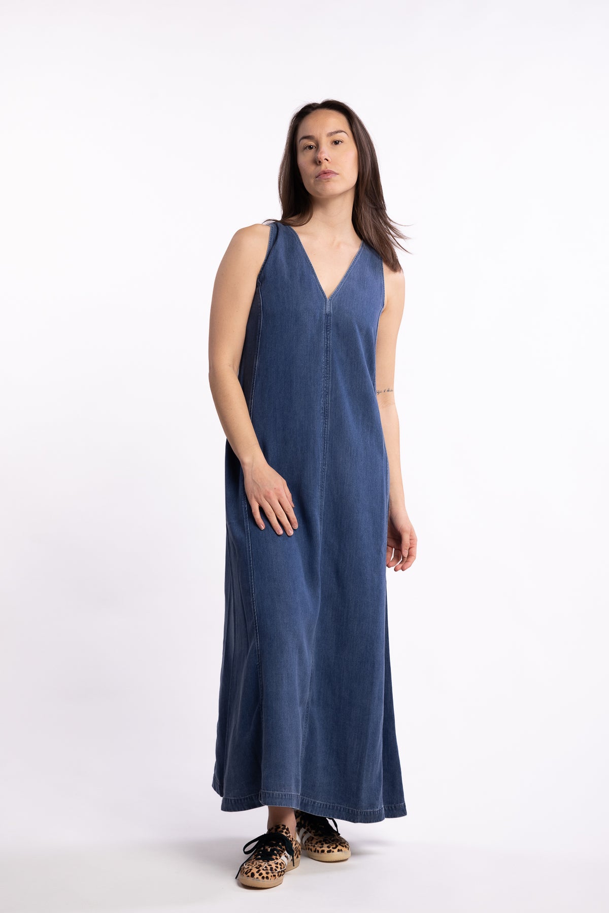 Saskylar Dress 15645 - Medium Denim Blue