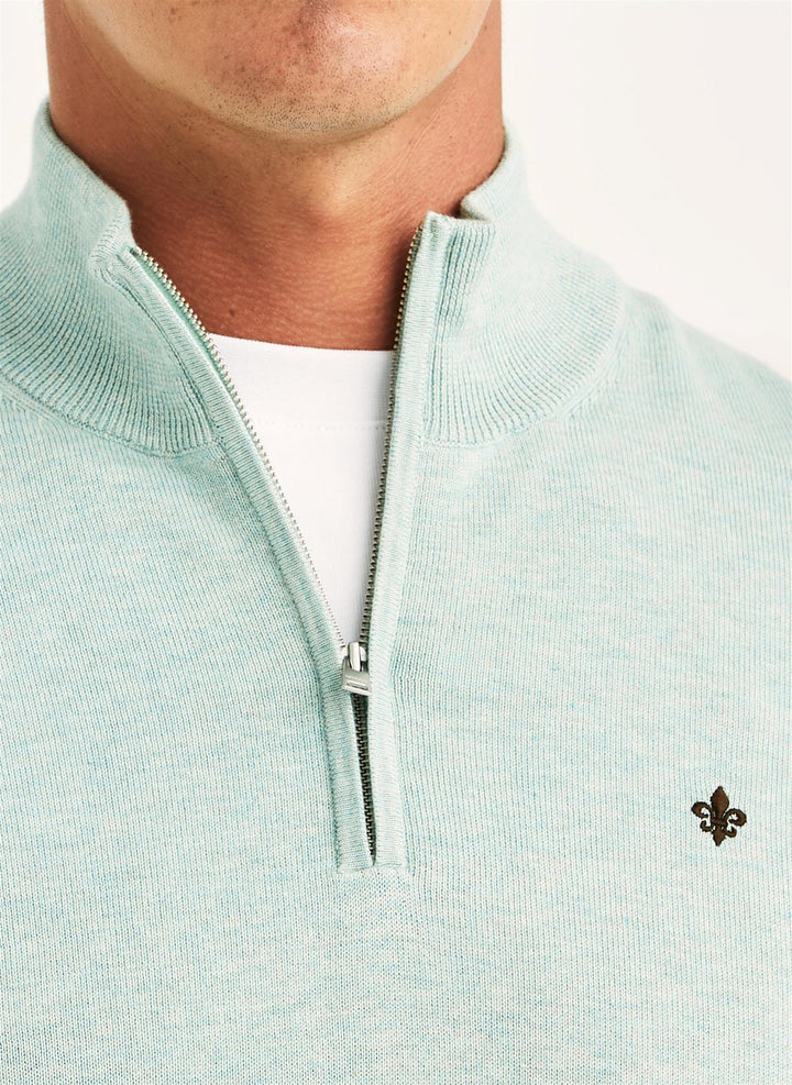 Riley Half Zip Green