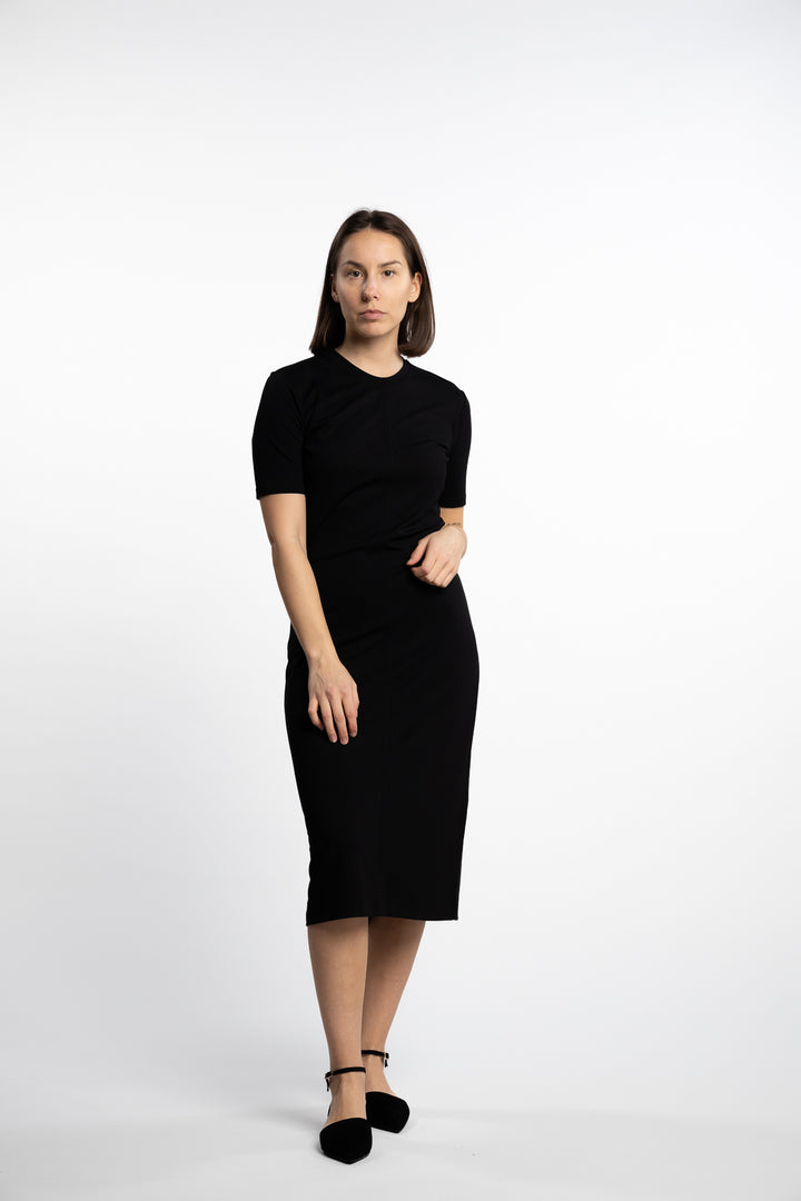 T-Shirt Dress- Black