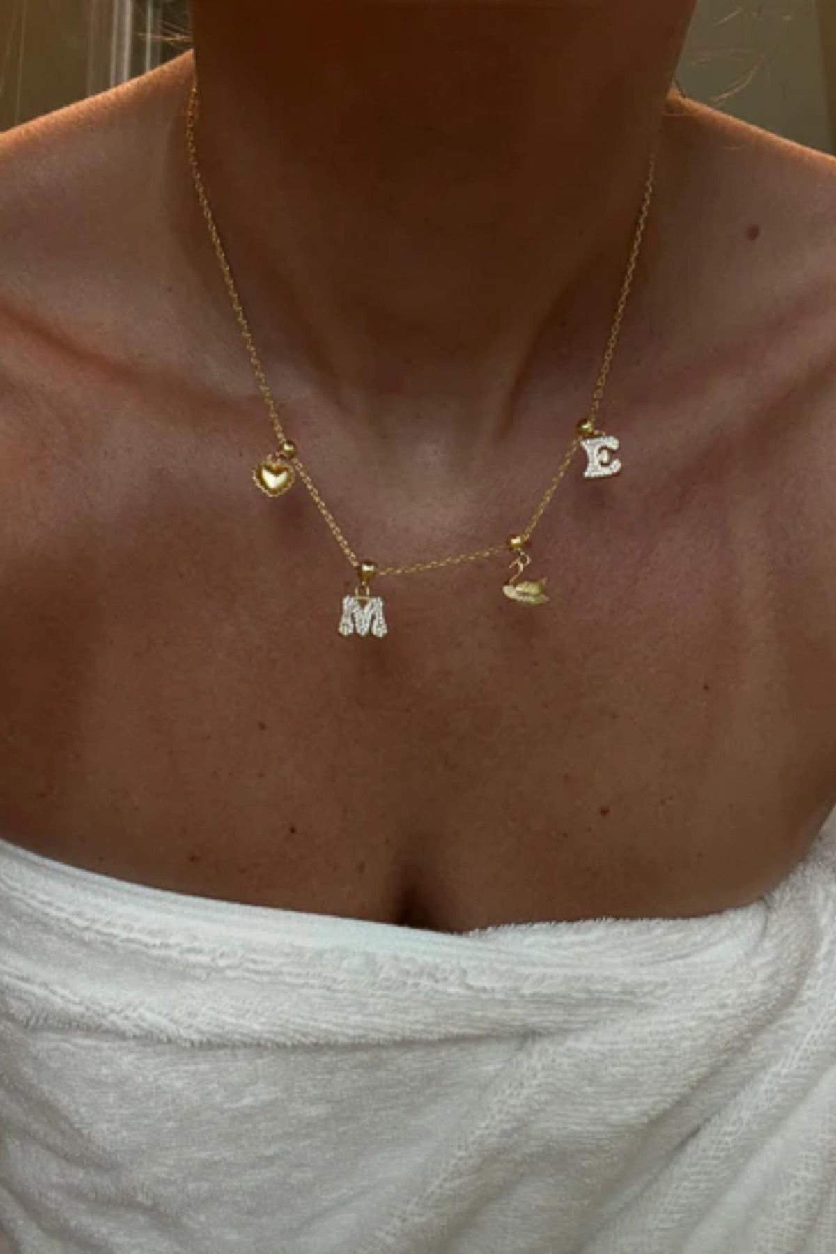 Letter Charm gold