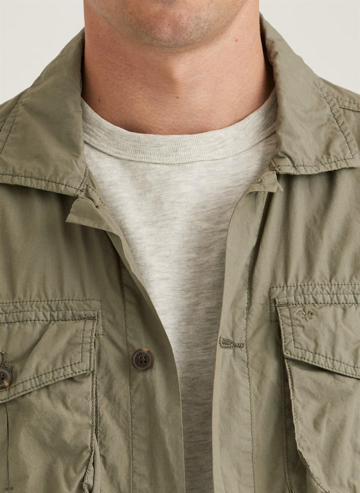 Harrison Light Shirt Cotton Jacket Green
